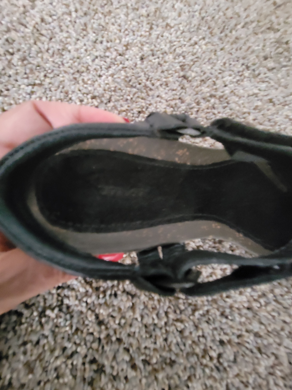 Teva Women's Black Leather Slingback Sandals - Picture 2 of 12